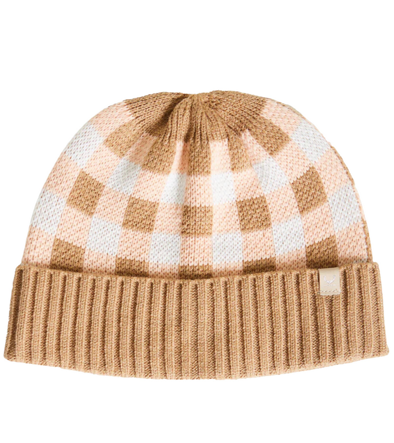 Rojo Check Beanie